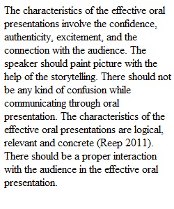 Oral Presentations